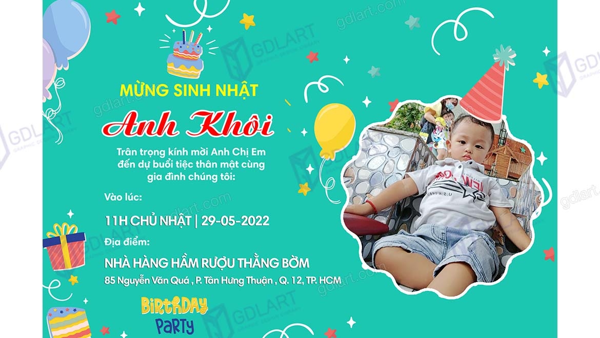 Mẫu Backdrop Sinh Nhật SN001