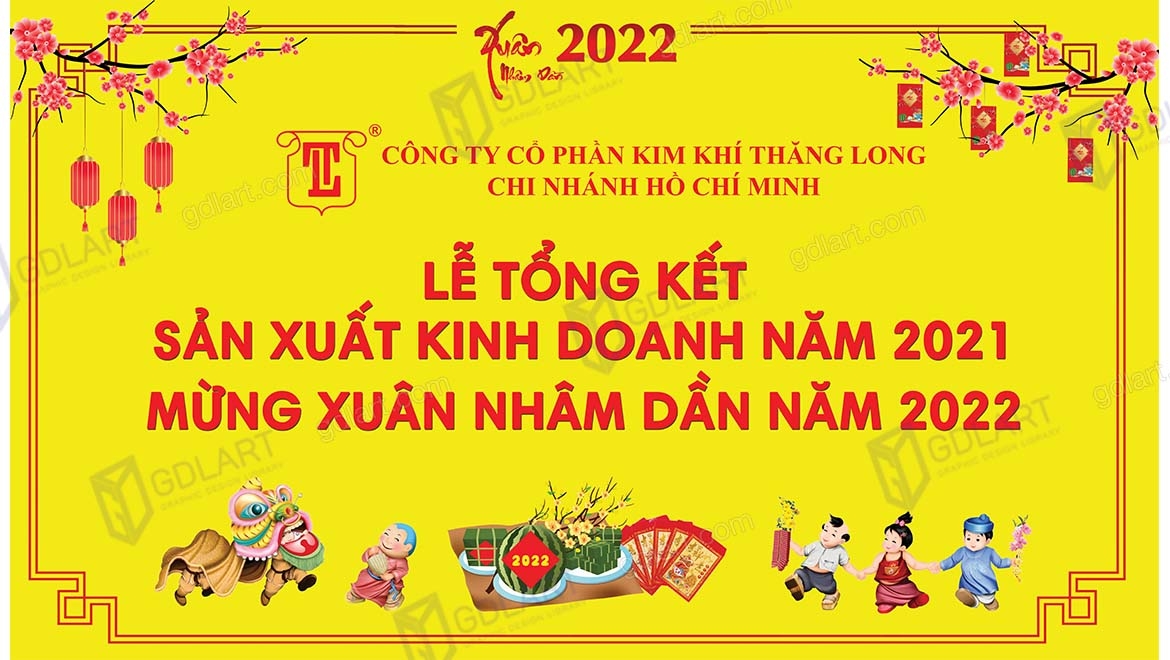 Backdrop Ngày Tết Dương Lịch, Tết Nguyên Đán T004