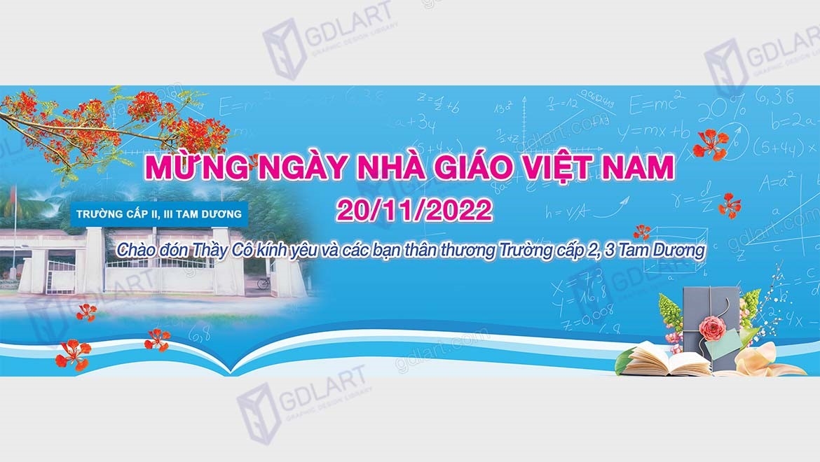 Backdrop ngày nhà giáo Việt Nam 20 tháng 11 NG004